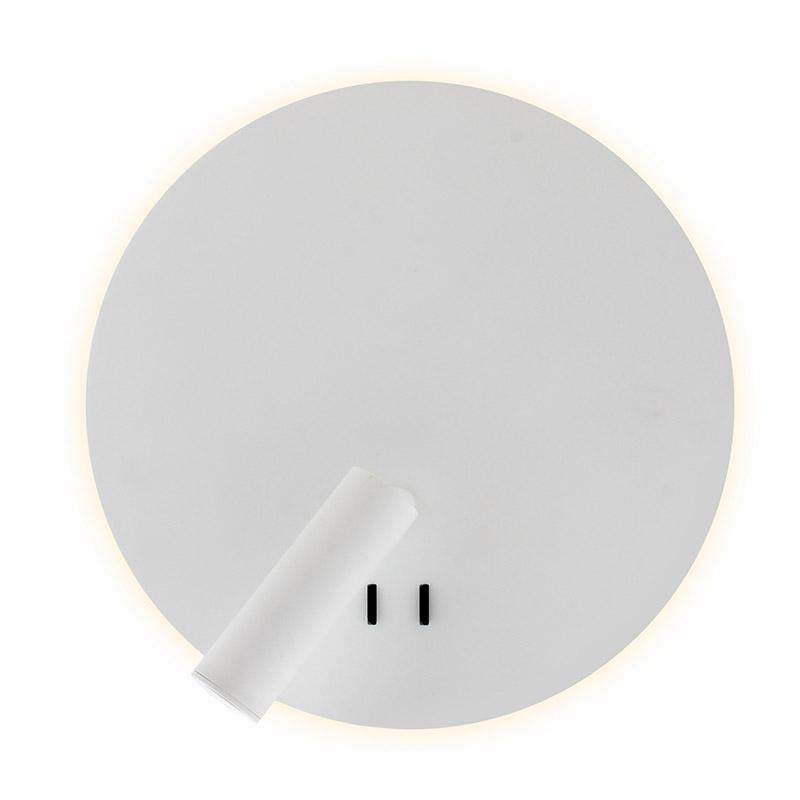 Aplique Led ARTNOS Ø250mm, 3+5W, blanco, Blanco neutro - XauenBatt Iluminación