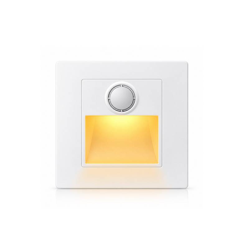 Baliza LED de empotrar STOL con sensor de movimiento PIR, blanca, Blanco cálido - XauenBatt Iluminación