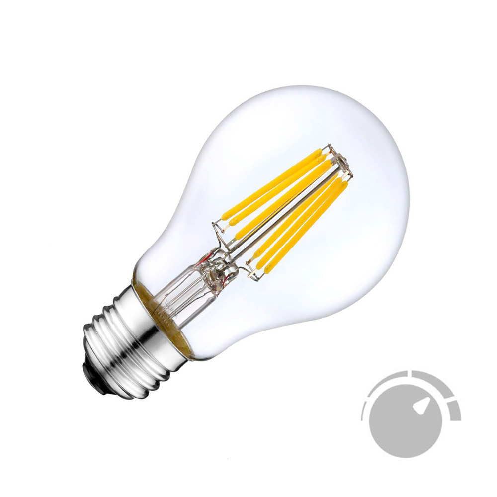 Bombilla LED E27 COB filamento 8W, Regulable, Blanco cálido 2700K, regulable - XauenBatt Iluminación