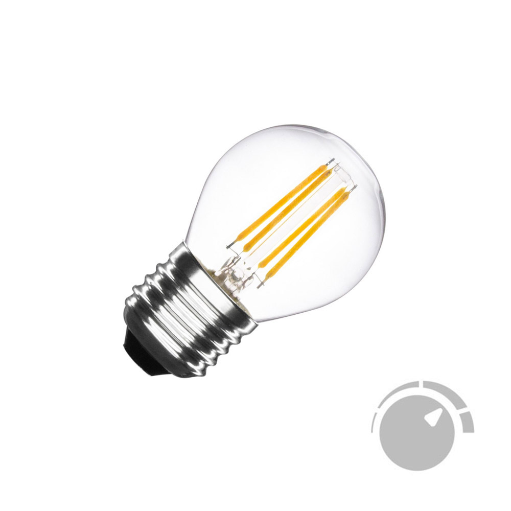 Bombilla Led E27 COB filamento 4W, Small Regulable, Blanco cálido 2700K, regulable - XauenBatt Iluminación