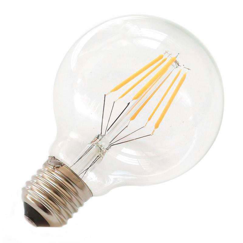 Bombilla Led E27 COB filamento 6W, Ø80x118mm, Blanco cálido 2700K - XauenBatt Iluminación