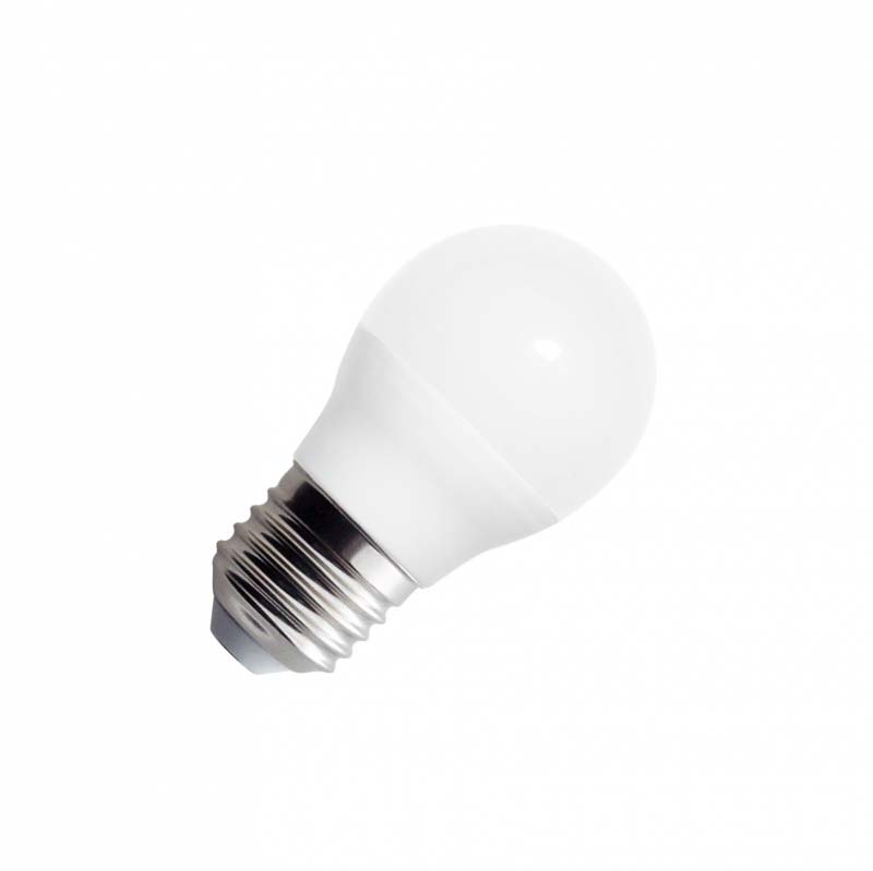 Bombilla LED E27 esférica G45, 220º, 5W, Blanco cálido - XauenBatt Iluminación