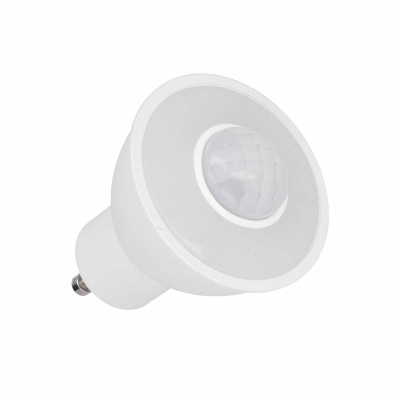Bombilla LED GU10 con sensor de movimiento PIR, 6W, Blanco cálido - XauenBatt Iluminación