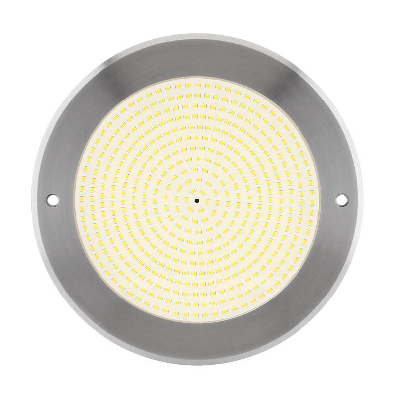 Lámpara LED SLIM 5mm Ø230mm para piscinas, 12V AC/DC, IP68, 35W, acero inox 316, Blanco neutro - XauenBatt Iluminación