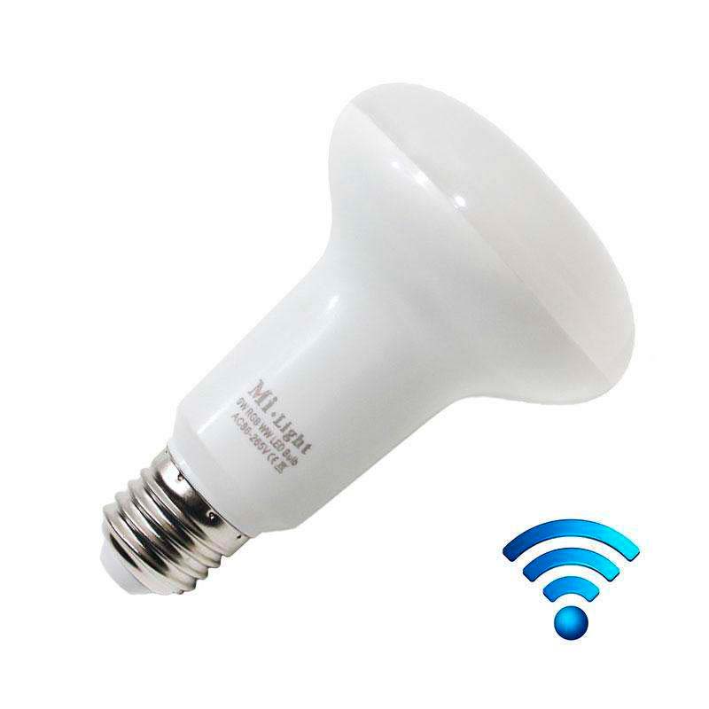 Bombilla E27 LED 9W, RGB+CW (2.4G) , RGB + Blanco frío, regulable - XauenBatt Iluminación