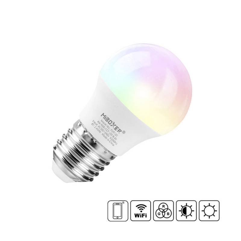 Bombilla mini E27 LED 4W, RGB+CCT (2.4G) , RGB + Blanco dual - XauenBatt Iluminación