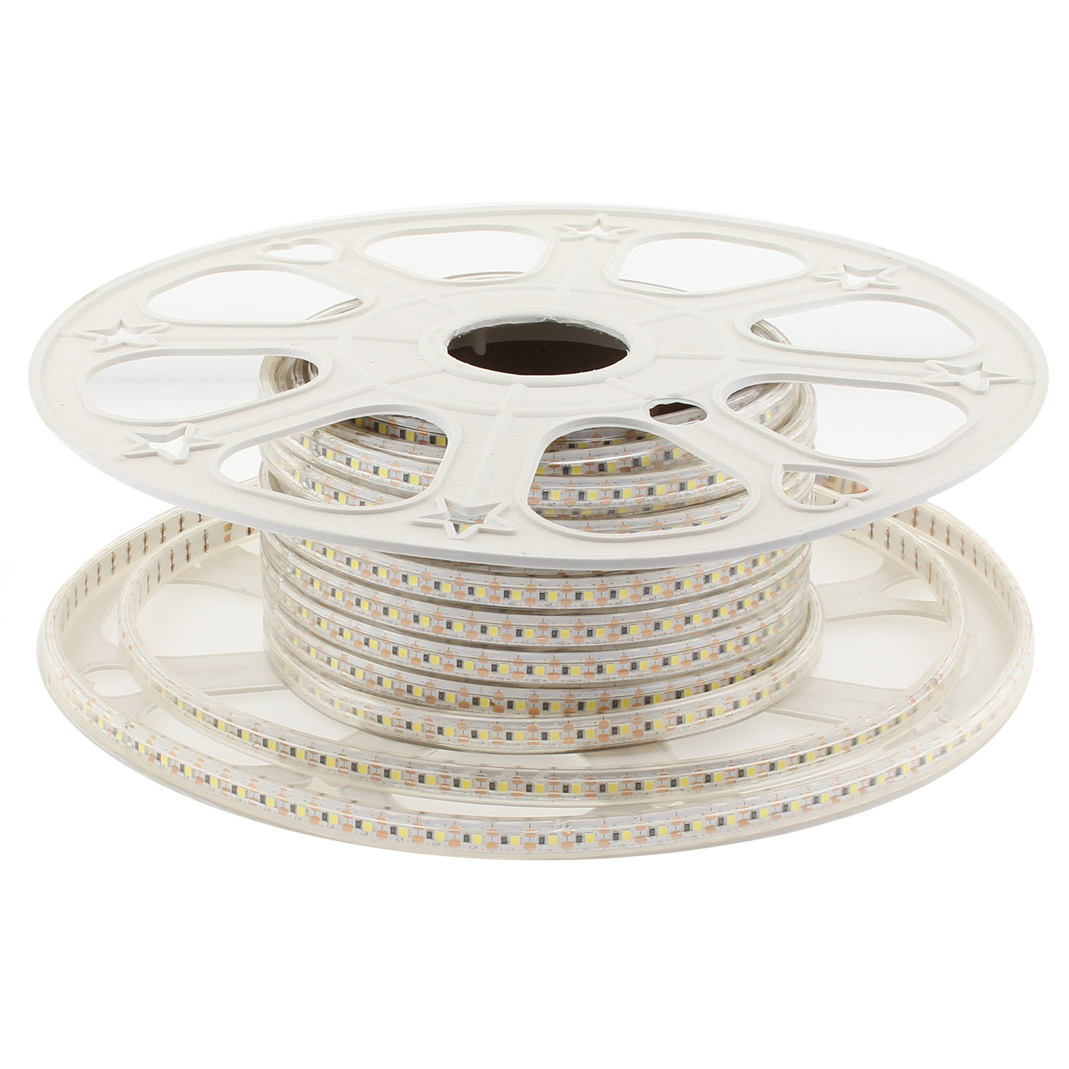 Tira LED Monocolor SMD2835, ChipLed Samsung, DC24V, 20 metros (100Led/m), Corte 10mm, 160W, IP67, Blanco neutro - XauenBatt Iluminación