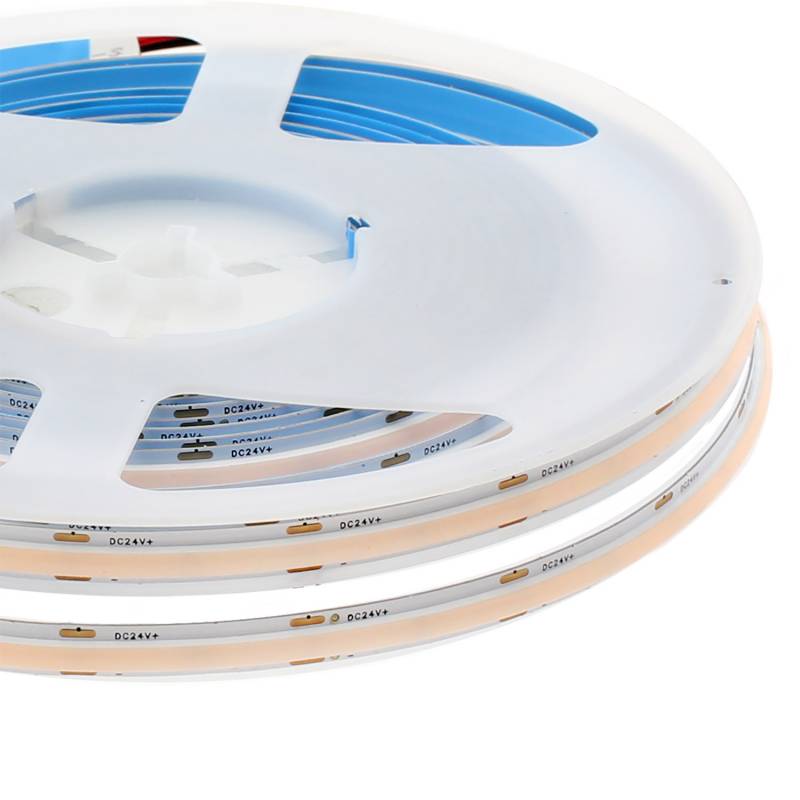 Tira LED Monocolor NEW COB, DC24V, 5m (256Led/m), 50W, IP20, CRI>90, Blanco neutro - XauenBatt Iluminación