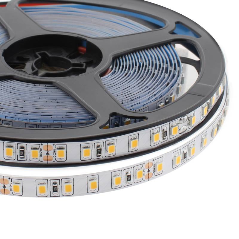 Tira LED Monocolor SMD2835, DC24V, 5m (120Led/m), 80W, IP20, Blanco frío - XauenBatt Iluminación
