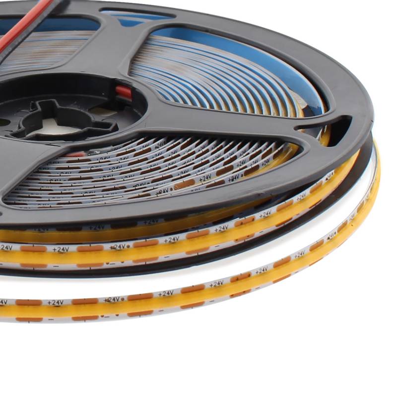 Tira LED COB, DC24V, 10 metros (264Led/m), Corte 10mm, 90W, IP20, Blanco frío - XauenBatt Iluminación