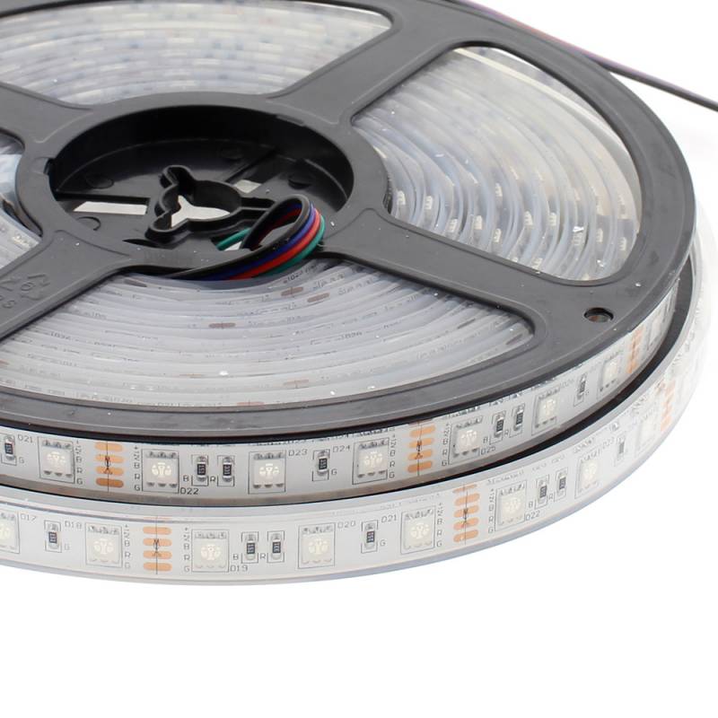 Tira LED EPISTAR SMD5050, RGB, DC12V, 5m (60Led/m) - IP68, RGB - XauenBatt Iluminación