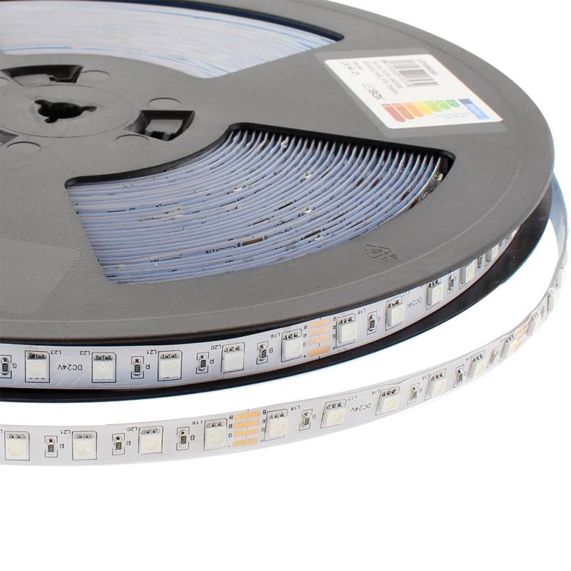 Tira LED Monocolor SMD2835, DC48V, 10 metros (120Led/m), Corte 166mm, 144W, IP20, RGB - XauenBatt Iluminación