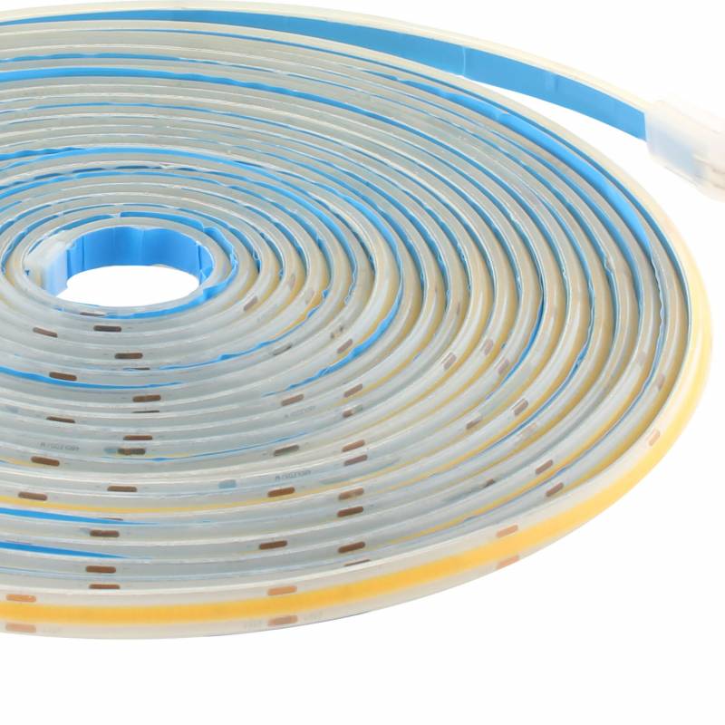 Tira LED Monocolor COB, DC24V, 10 metros (480Led/m), 100W, Silicona IP66, Azul - XauenBatt Iluminación