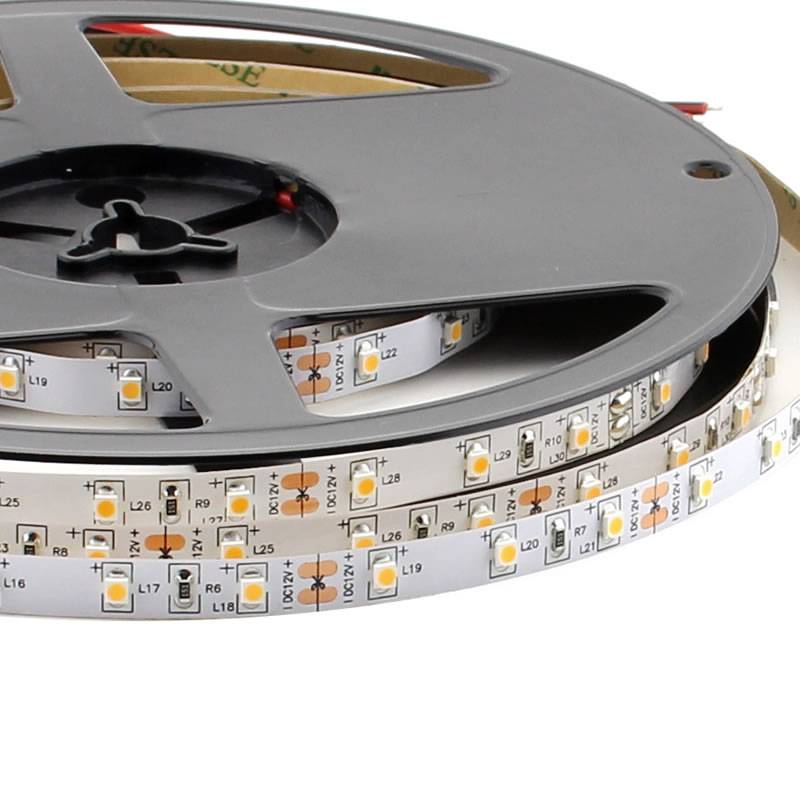 Tira LED Monocolor HQ SMD3528, DC12V, 5m (60 Led/m), 24W, IP20, Rojo - XauenBatt Iluminación