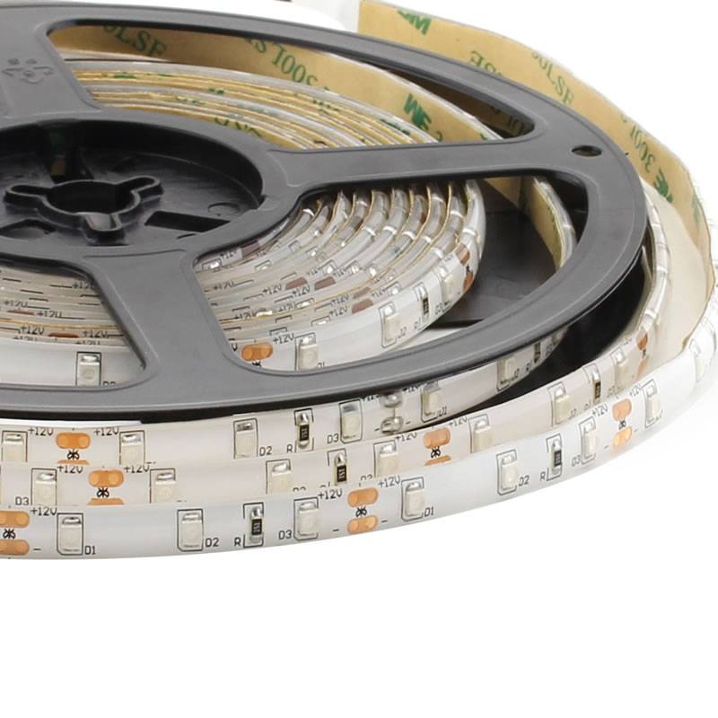 Tira LED Monocolor HQ SMD3528, DC12V, 5m (60 Led/m), 24W, IP65, Blanco frío - XauenBatt Iluminación