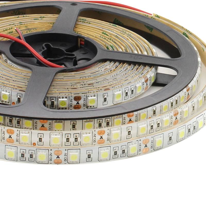 Tira LED Monocolor HQ SMD5050, DC12V, 5m (60 Led/m), 72W, IP65, Verde - XauenBatt Iluminación