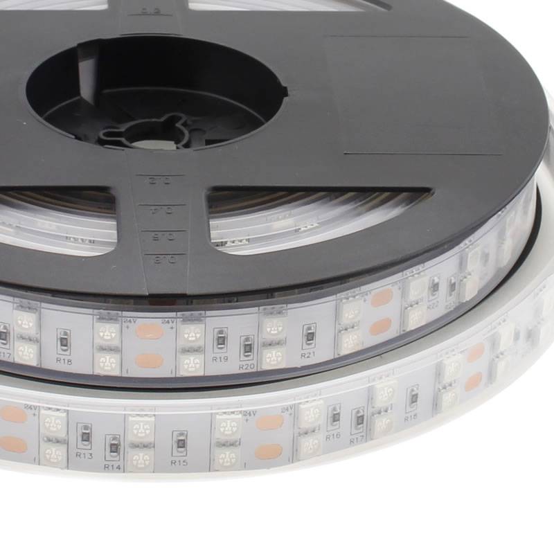 Tira LED UV Ultravioleta SMD5050, DC24V, 5m (120 Led/m) - IP67, Luz ultravioleta - XauenBatt Iluminación