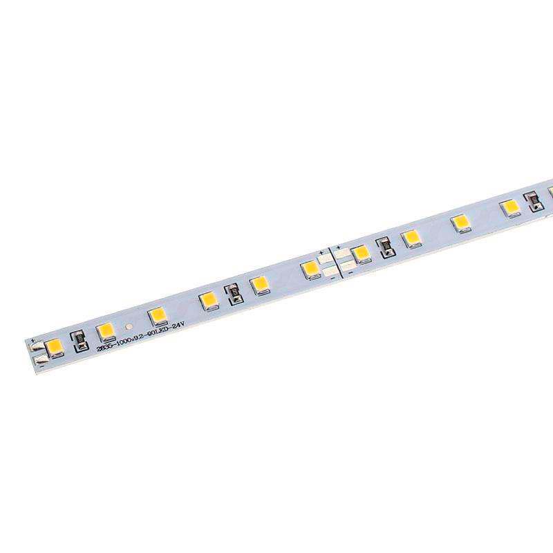 Tira LED rígida EPISTAR SMD2835, DC24V, 1m (90Led/m), 20W, IP20, Blanco cálido - XauenBatt Iluminación