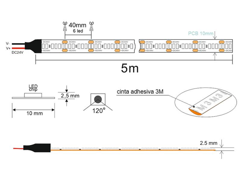 Tiras de Led 10501-48 esquema