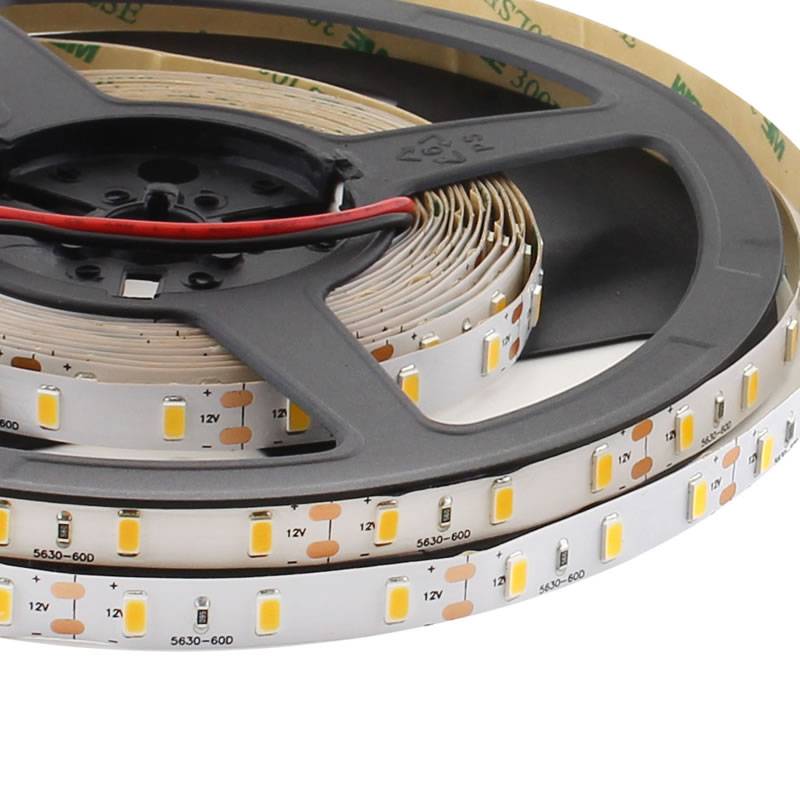 Tira LED HQ Monocolor SMD5630, ChipLed Samsung, DC12V, 5m (60Led/m),75W, IP68 nano waterproof, Blanco frío - XauenBatt Iluminación