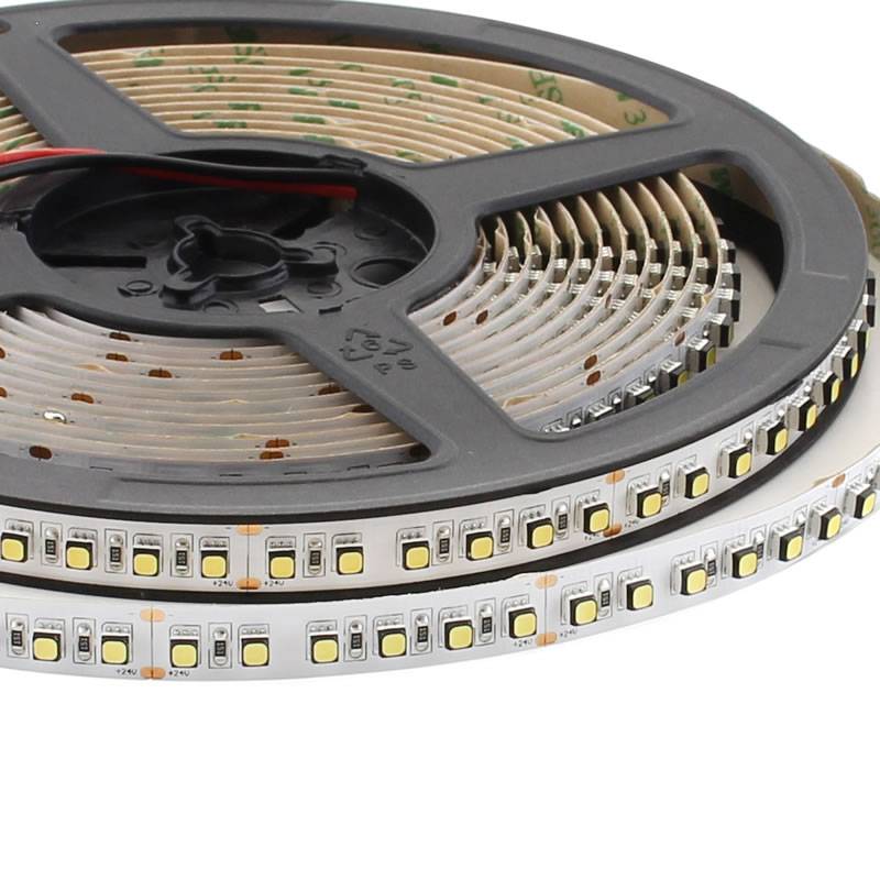 Tira LED Monocolor HQ SMD3535, ChipLed Samsung, DC24V, 5m (120Led/m),170W, IP20, Blanco cálido - XauenBatt Iluminación