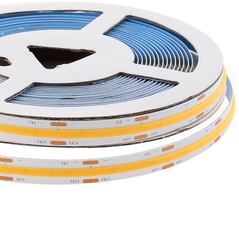 Tira LED Monocolor COB, DC24V, 5m (512Led/m), 75W, IP20, Blanco neutro - XauenBatt Iluminación