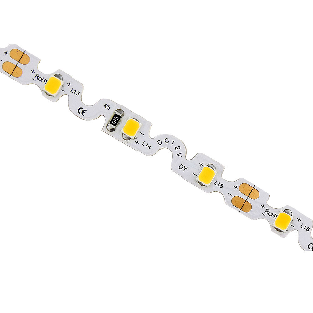 Tira contorno Zig Zag S LED SMD2835, DC12V, 5m, (60Led/m), 40W, IP20, Blanco cálido - XauenBatt Iluminación