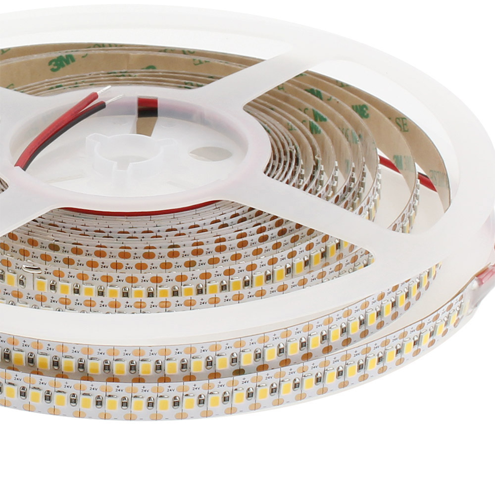 Tira LED Monocolor SMD2835, ChipLed Samsung, DC24V, 5m (180Led/m), Corte 5mm, 75W, IP20, Blanco frío - XauenBatt Iluminación
