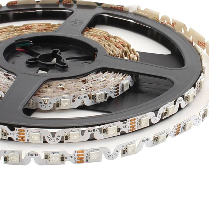 Tira contorno LED SMD5050, RGB, DC12V, 5m, (48Led/m), 55W, IP20, RGB - XauenBatt Iluminación