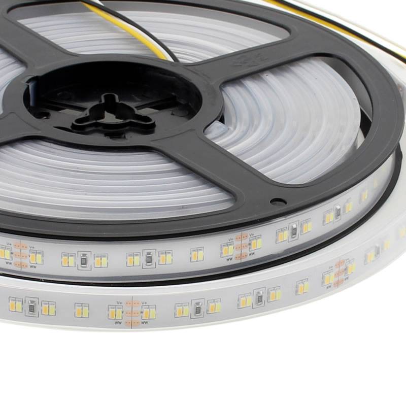 Tira LED Blanco Dual SMD3014, DC24V, 5m (224 Led/m), 112W, IP67, Blanco dual - XauenBatt Iluminación