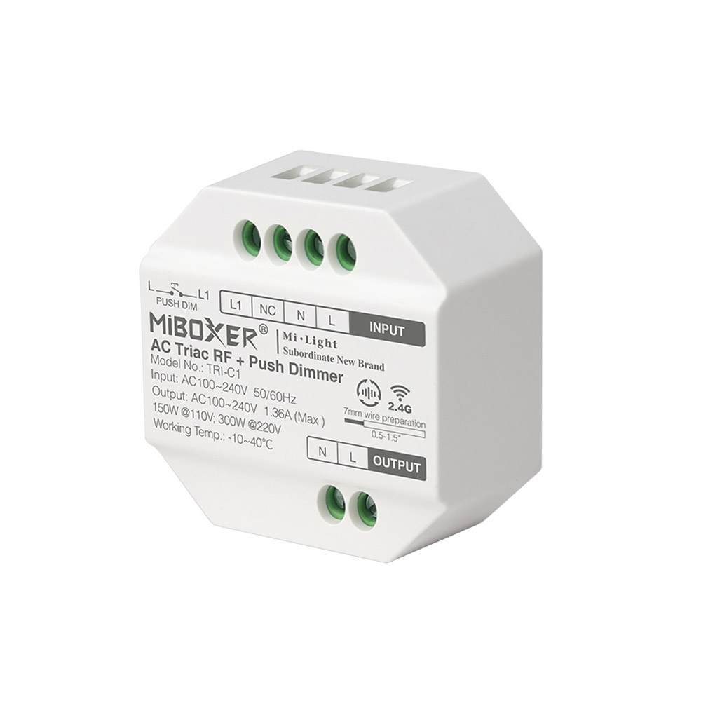 Regulador TRIAC Dimmer 300W, RF-multifunción C1 - XauenBatt Iluminación