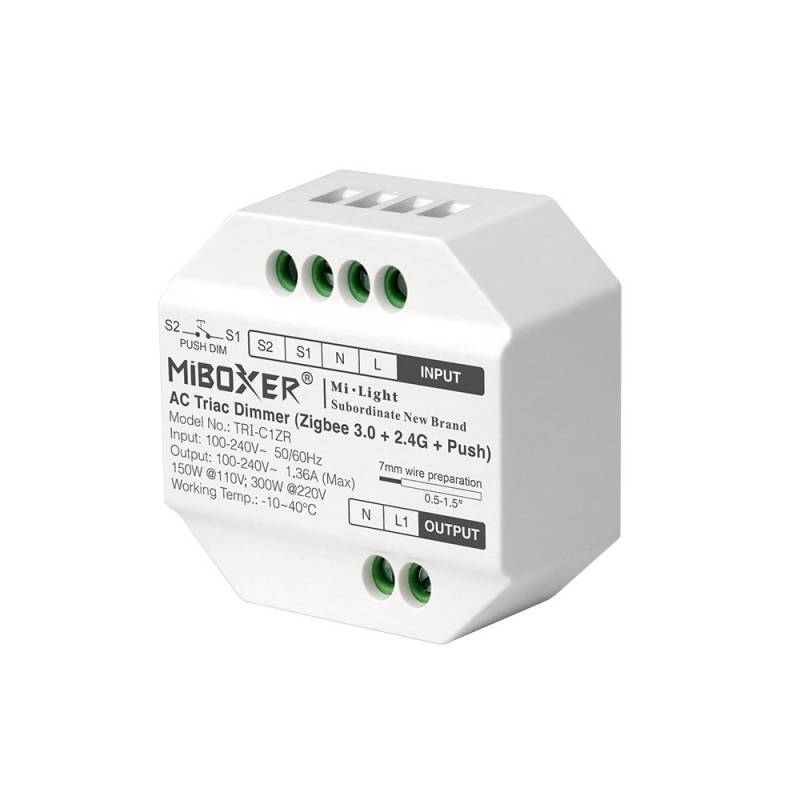 ZigBee Regulador TRIAC Dimmer 220V, RF-multifunción - XauenBatt Iluminación