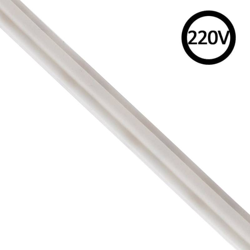 Tira LED 220V COB 4*10mm, 288Led/m, 10W/m, Triac regulable, corte 5cm, 1 metro. Silicona, Blanco frío - XauenBatt Iluminación