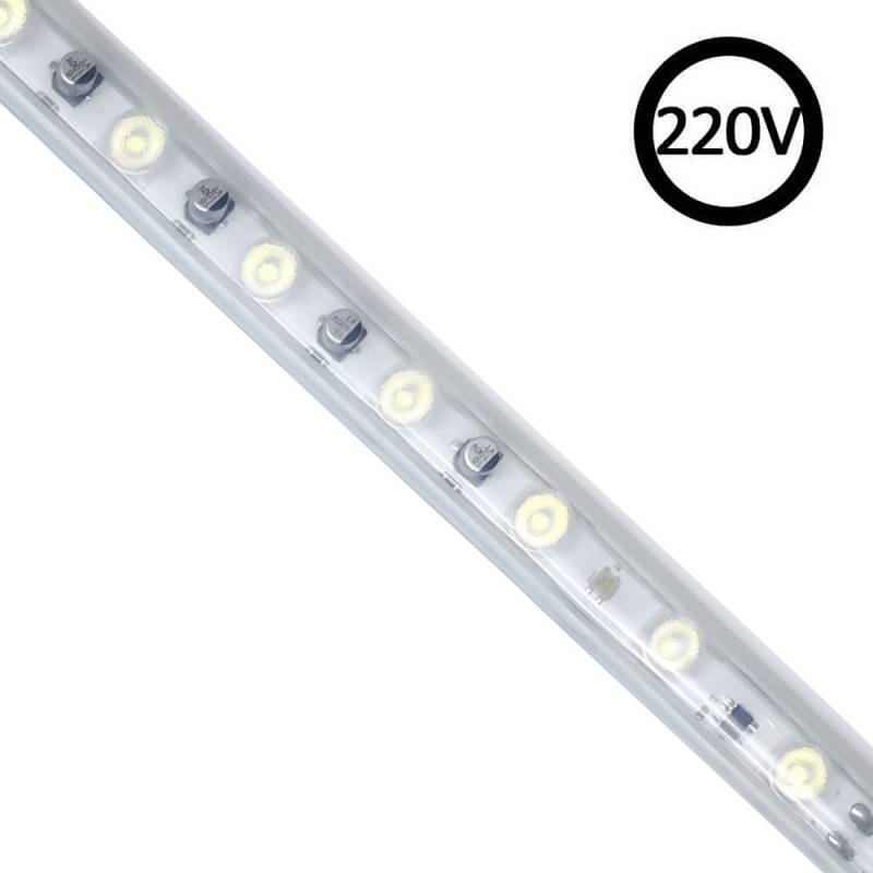 Tira LED 220V WALL WASHER 30º, 16*20mm, 12,5W/m, 1 metro, IP67, 25cm corte, Blanco frío - XauenBatt Iluminación