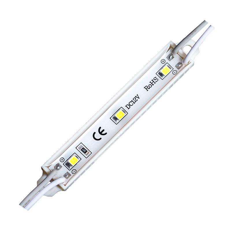 Módulo Led DC12V, ABS 3xSMD2835, 0,6W, Blanco frío - XauenBatt Iluminación