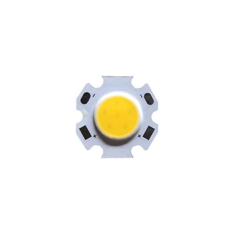 Chip led DC3V, 350mA, COB CITIZEN, 3W, PCB 20mm, Blanco cálido - XauenBatt Iluminación