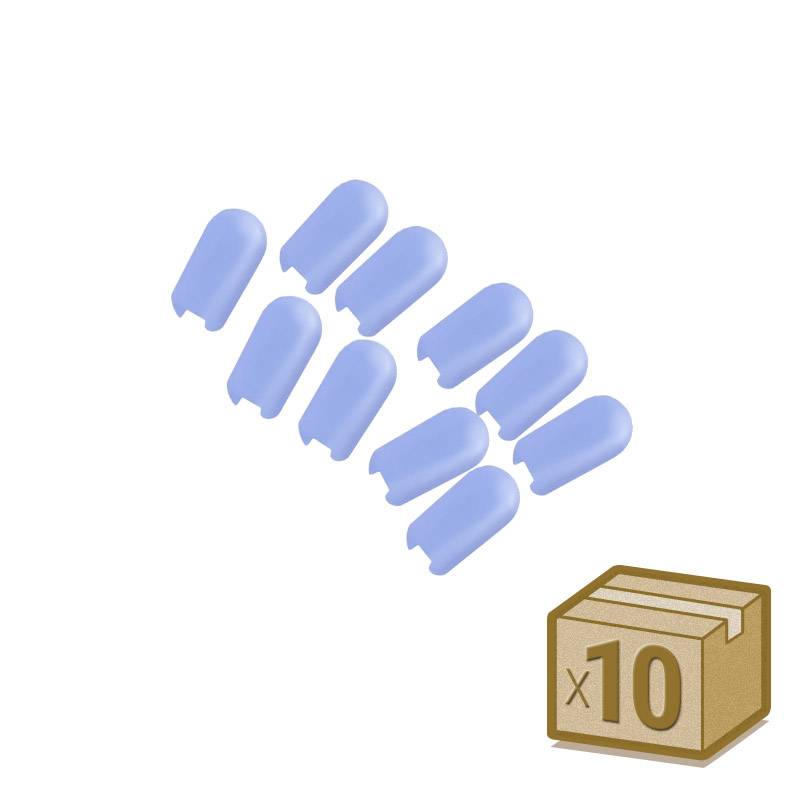 Tapa NEON silicona 6x12mm color azul, interior, pack 10pcs - XauenBatt Iluminación