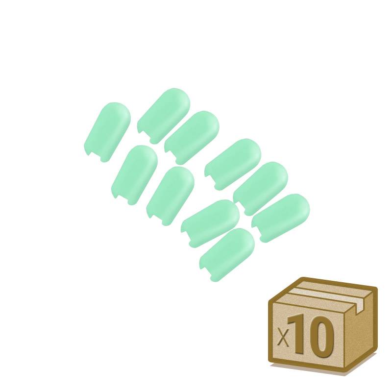 Tapa NEON silicona 6x12mm color verde, interior, pack 10pcs - XauenBatt Iluminación