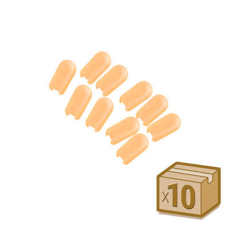 Tapa NEON silicona 6x12mm color ambar, interior, pack 10pcs - XauenBatt Iluminación
