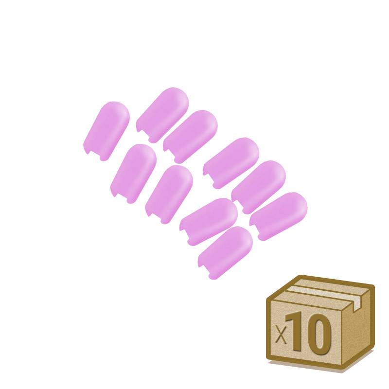 Tapa NEON silicona 6x12mm color rosa, interior, pack 10pcs - XauenBatt Iluminación