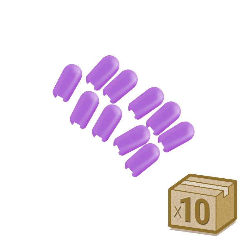 Tapa NEON silicona 6x12mm color violeta, interior, pack 10pcs - XauenBatt Iluminación