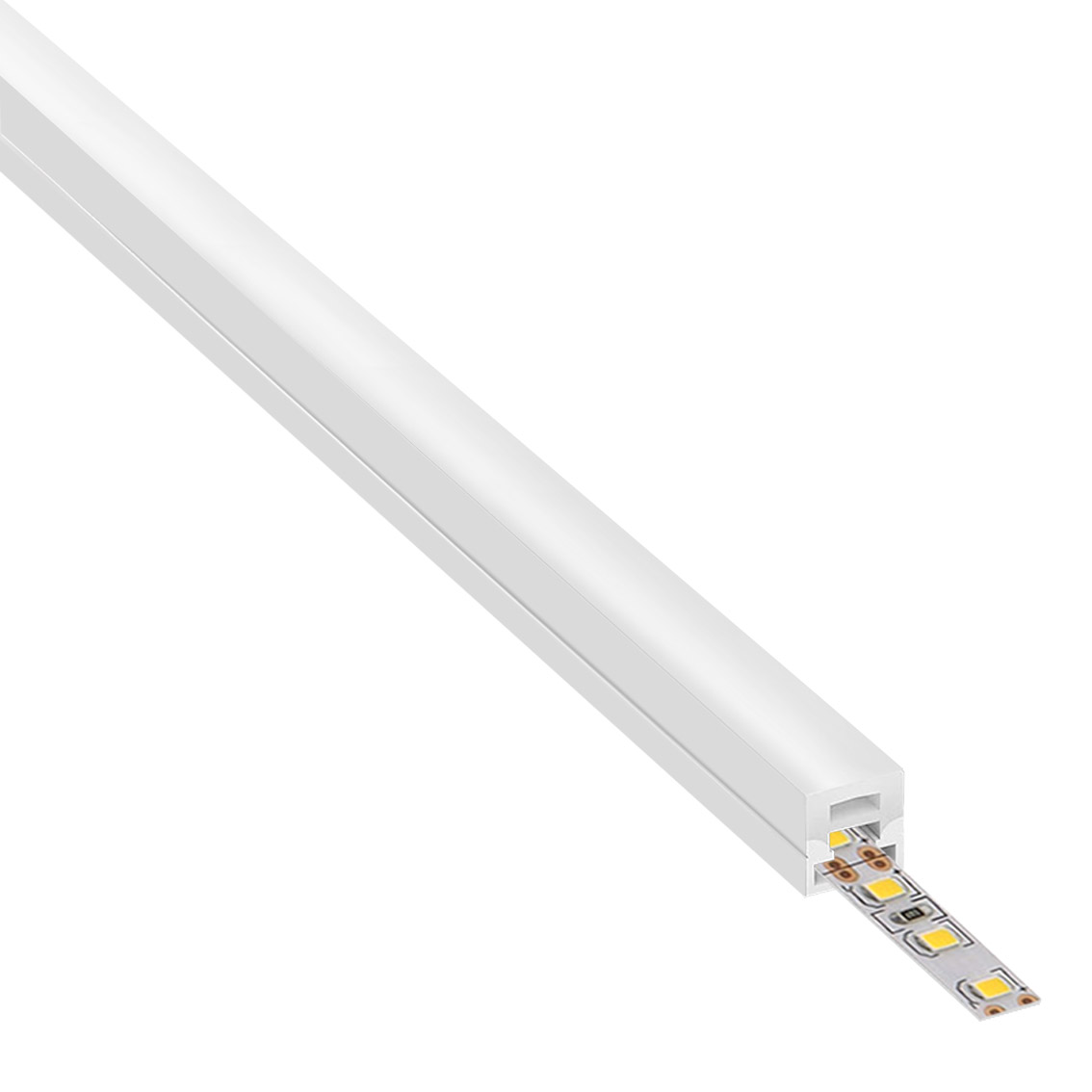 Tubo de silicona NEON Flex, 12x12mm, 1 metro - XauenBatt Iluminación