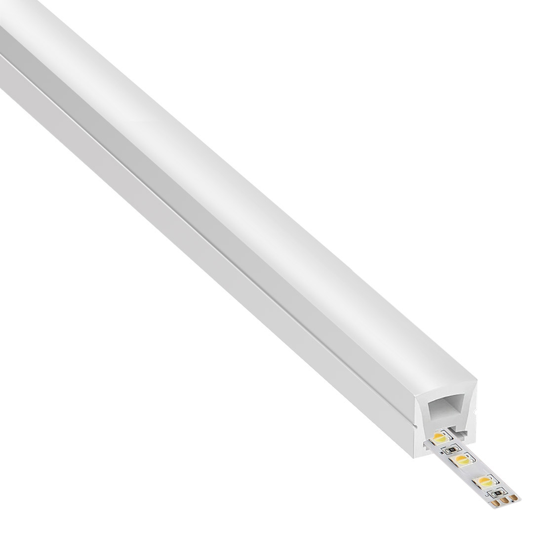 Tubo de silicona NEON Flex, 16x16mm, 1 metro - XauenBatt Iluminación