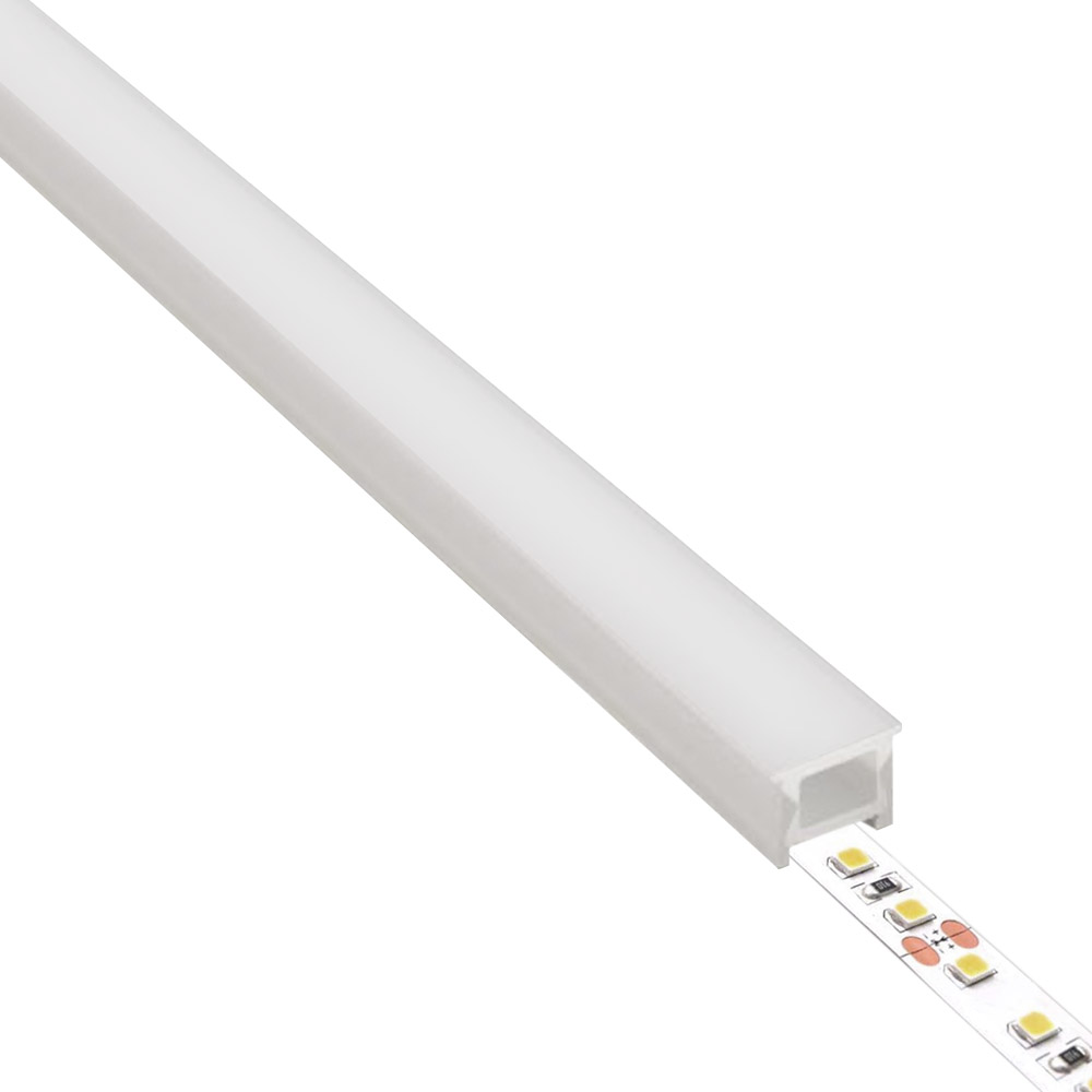 Tubo de silicona NEON Flex empotrable, 16x16mm, 1 metro - XauenBatt Iluminación