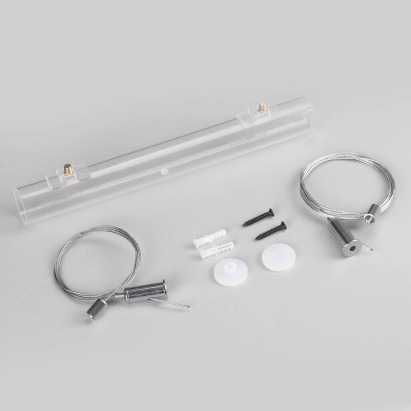 Kit accesorios NEON ⦰24mm instalación horizontal suspendido - XauenBatt Iluminación