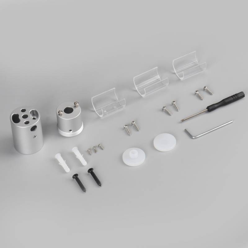 Kit accesorios NEON ⦰24mm instalación pared - XauenBatt Iluminación