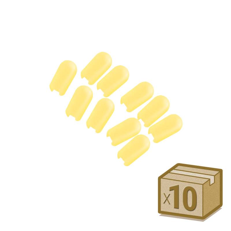 Tapa NEON silicona 6x12mm color amarillo, interior, pack 10pcs - XauenBatt Iluminación