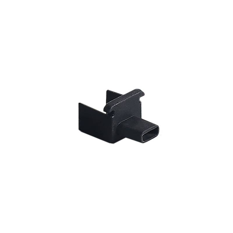 Tapa inicial NEON silicona 10x10mm negra - XauenBatt Iluminación