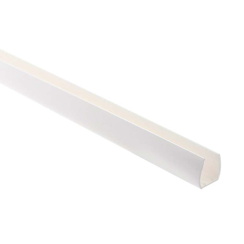 Carril PVC blanco para Led NEON 15,4x17mm, 1m - XauenBatt Iluminación