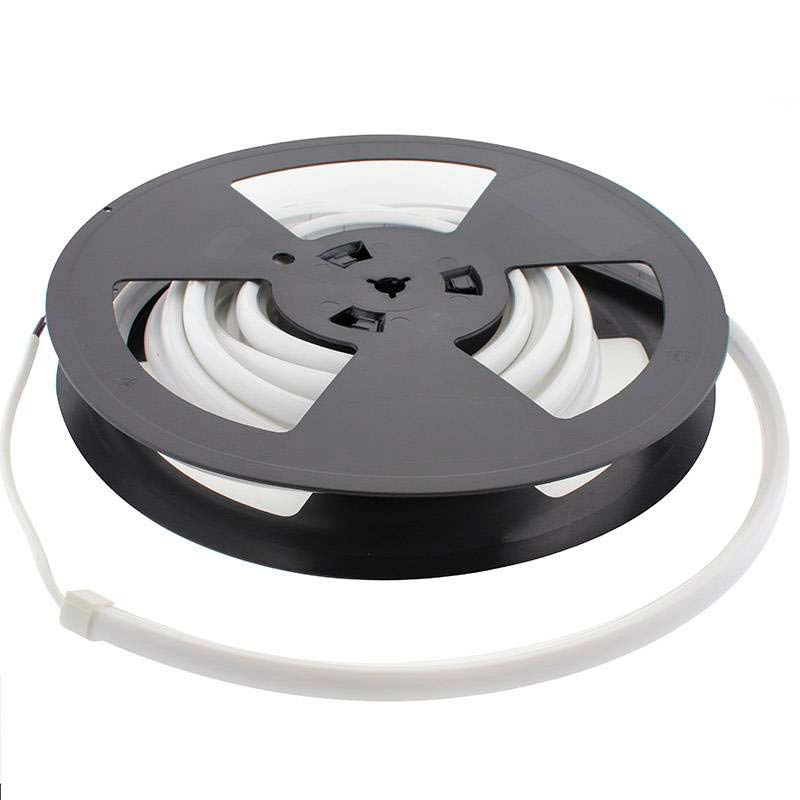 LED NEON Silicona DC24V, 12x12mm, 5 metros, 90º, 96W, IP67, Blanco neutro - XauenBatt Iluminación